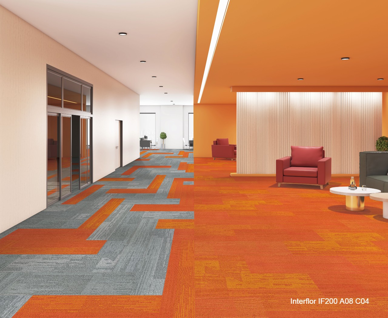 Thảm lót sàn Interflor IF200 A04 B04 C04
